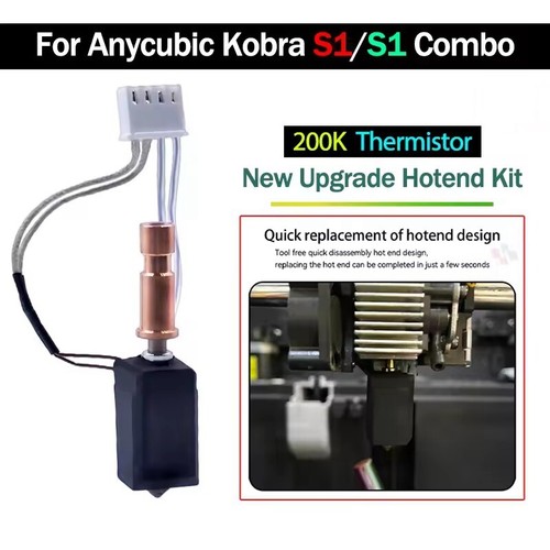 Kit Hot End pour Anycubic Kobra S1/S1 Combo Buse Imprimante 3D Pièces de mise à niveau - Photo 4/28