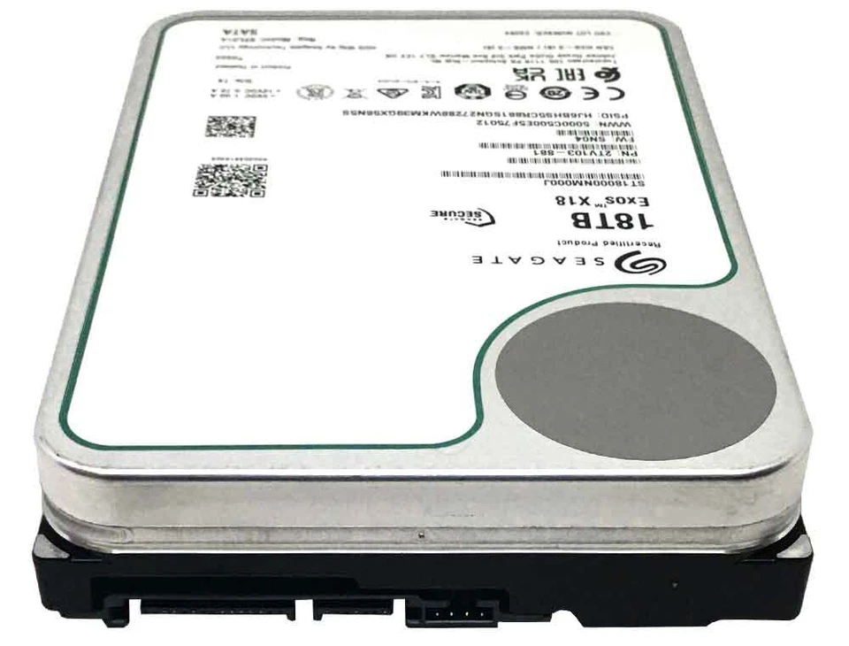 Seagate Exos X18 18TB 7200 SATA 6Gb/s 3.5" Enterprise Hard Drive - ST18000NM000J - Image 3 of 4