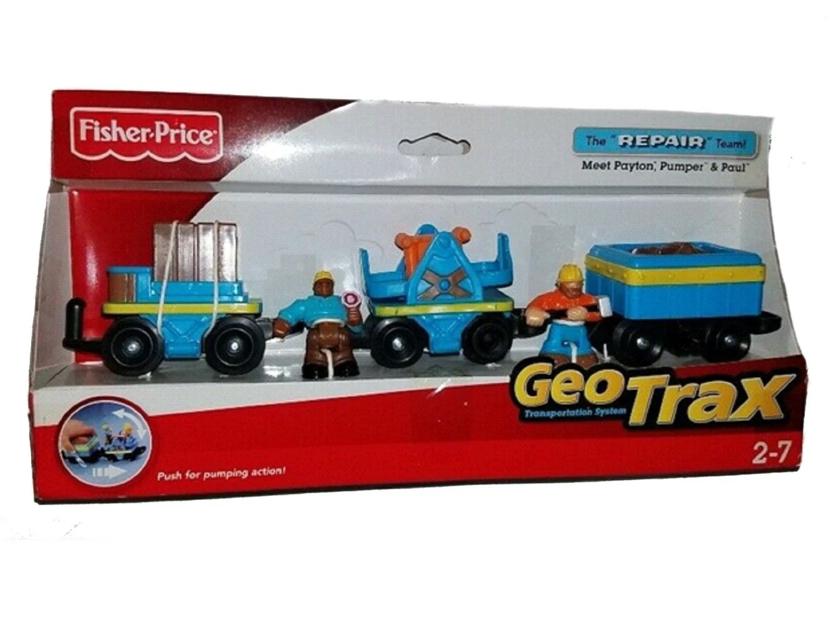 GeoTrax Push Vehicle The Repair Team with Payton Pumper Paul NEW