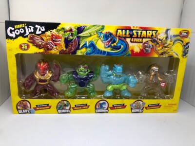 Heroes of Goo Jit Zu 41310 All Stars Pack - Blazagon, Rock Jaw, Tyro, Smashadon