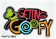 CRAFTECAFE DISNEY KID TITLE paper piecing premade scrapbook diecut piece WOLFFEY