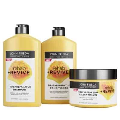 Sonderangebot 3er Pack JOHN FRIEDA Rehab & Revive Tiefenreparatur 250ml
