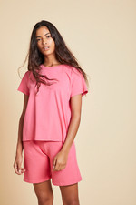 VELVET By Jenny Graham Laguna Organic Fleece Sweatshort Candy S 119 C2