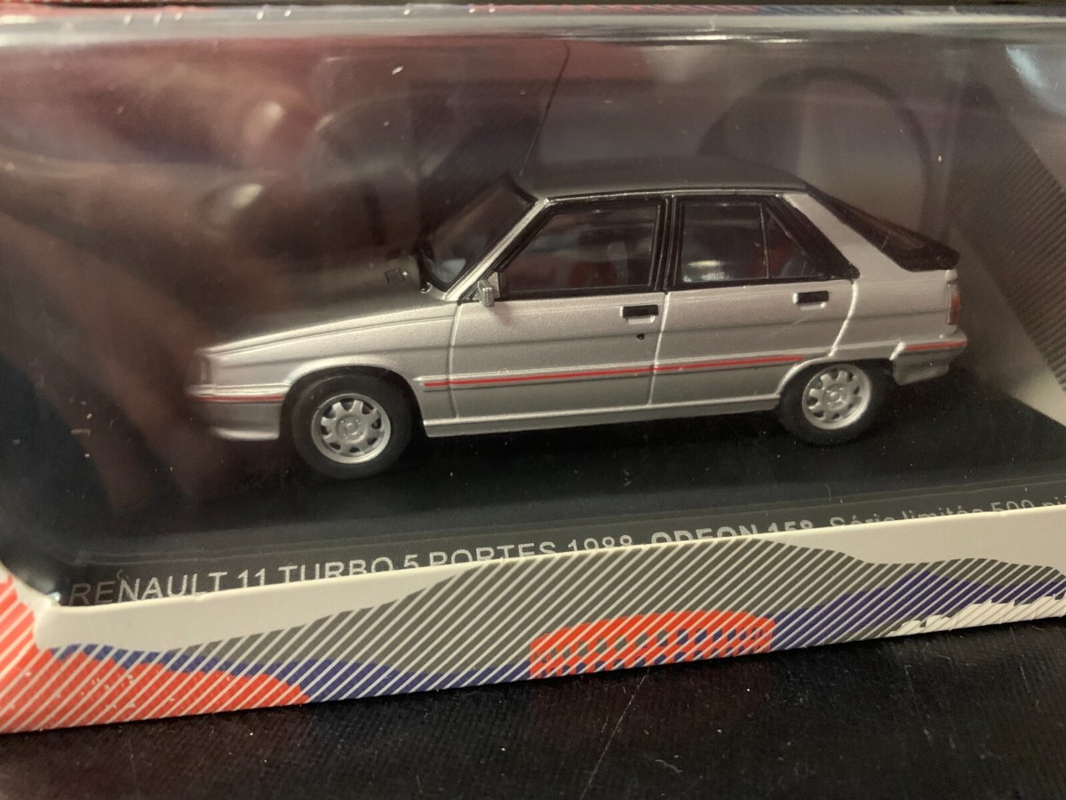 Cadeau Collectionneur Voiture Rétro RENAULT 11 TURBO 5 PORTES 1988 GRIS METAL Super 5 Gt Turbo