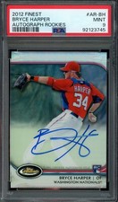 2012 Topps Finest #AR-BH Bryce Harper Rookie Auto /198 PSA MINT 9