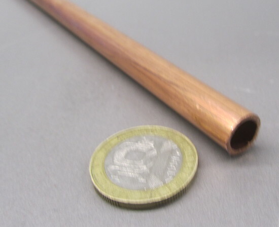 Copper Tube Type L, MED PSI 3/8 OD x .315 ID x .030 Wall x 5 Ft Length, 2 Pcs