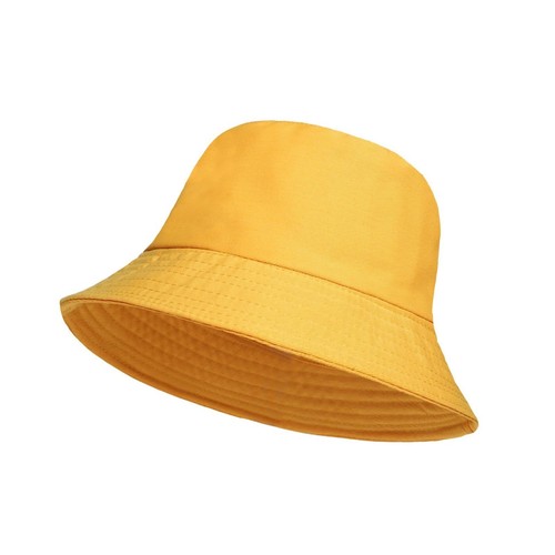 Unisex 100% Cotton Bucket Hat Sunshade Cap Fisherman Summer Beach Headwear Hats - Afbeelding 19 van 19