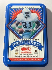 TIM BROWN raiders 1997 Donruss Preferred Tin #14 - Empty (TN)-4