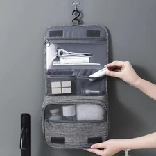 1pc Oxford Travel Toiletry Bag Waterproof Hanging Cosmetic Organizer - NEW