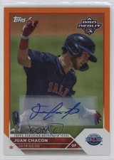2023 Topps Pro Debut Orange Foil Auto 9/25 Juan Chacon #PD-31 Auto 15tx