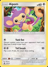 Lightly Played Aipom - SM244 - SM Black Star Promos Pokemon SM Promos
