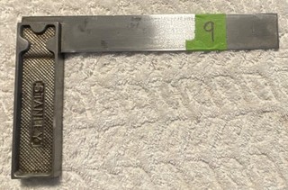 Stanley no 12 type 3 var 2 sweetheart 8” try square