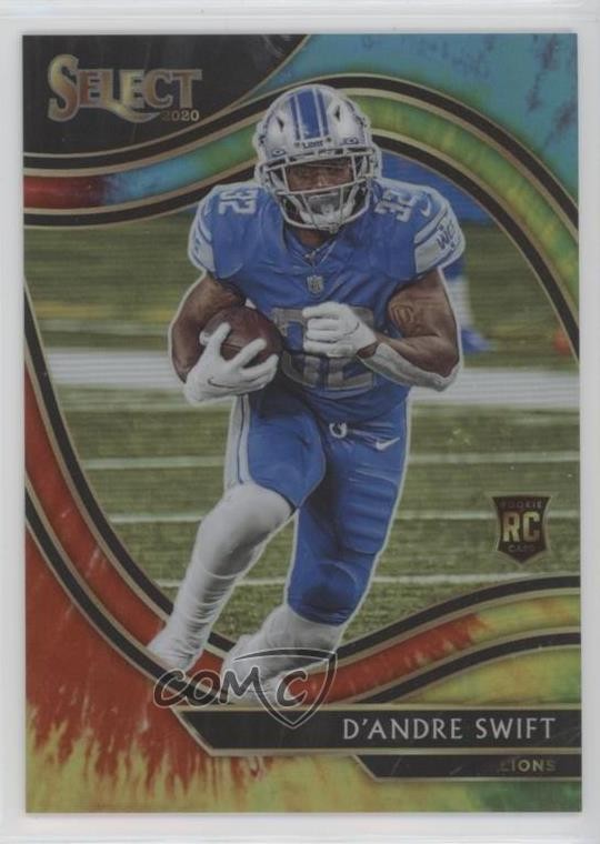 2020 Panini Select Field Level Tie-Dye Prizm 25/25 D'Andre Swift #351 16rx