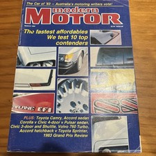 Modern Motor Mag 1984 VH SS Commodore v Starion v RX7 v Nissan EXA v 280ZX v GTV