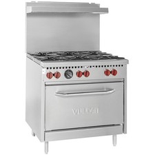 Vulcan SX36-6BN SX Series Natural Gas 6 Burner 36" Range with Standard Oven - 19