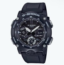 Casio G-Shock 48mm Black Carbon Case with Black Resin Strap GA2000S-1A