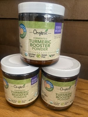 Lot of 3 Full Circle Market's Organic Fermented Turmeric Booster Powder GF Vegan