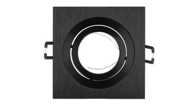LED line Oprawka sufitowa oczko kwadratowa ruchoma SLIM czarna szcz AKROS 5 lat 