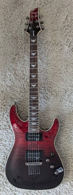 Schecter 2034-SHC 6 String RH Electric Guitar Omen Extreme-6 Blood Burst Finish