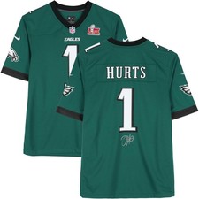 Jalen Hurts Eagles Super Bowl LIX Champs Signed Nike Super Bowl LIX Game Jersey