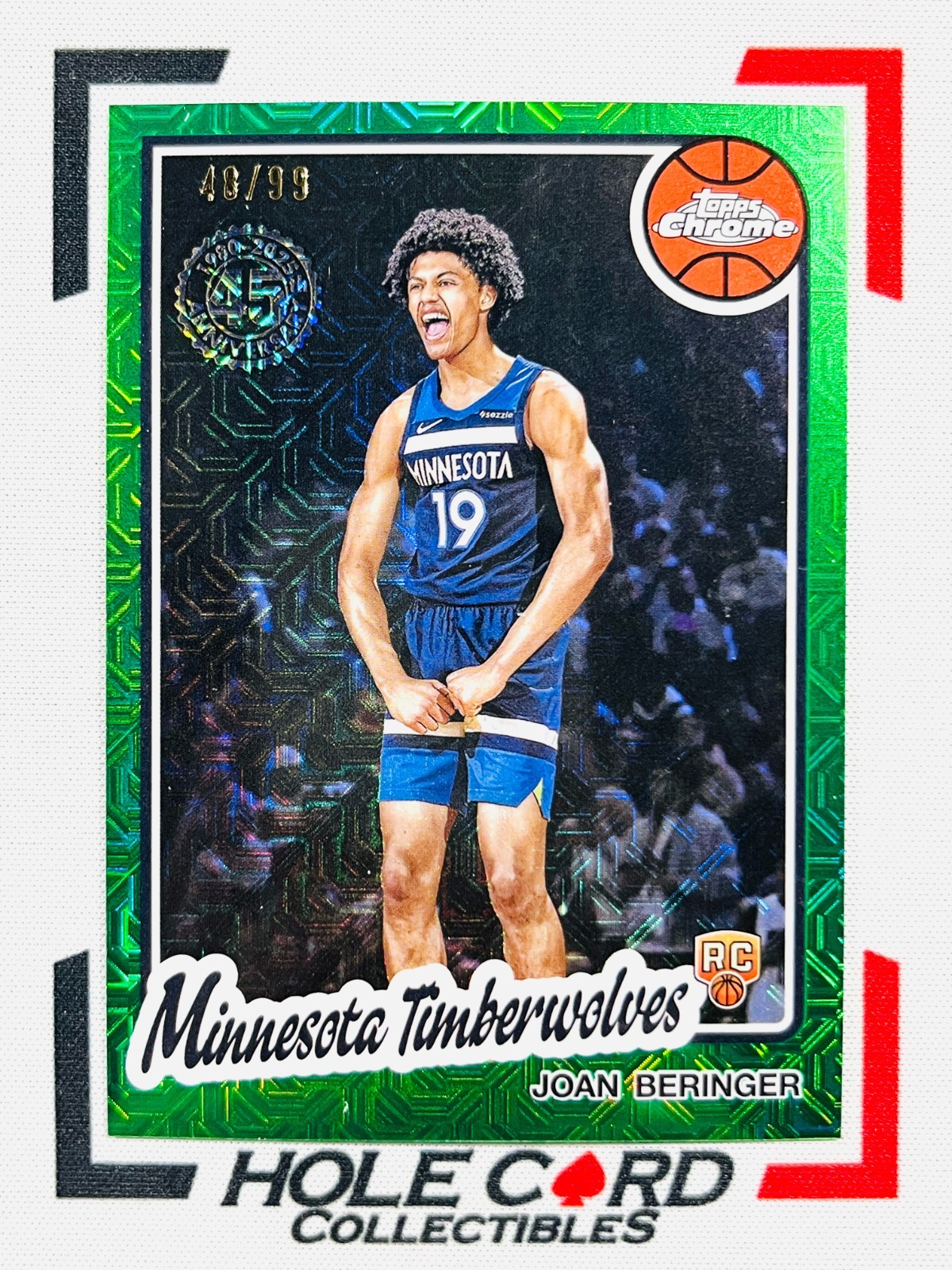 JOAN BERINGER RC 2025-26 Topps Chrome Basketball #TC-JBI Green Mojo 48/99 丨