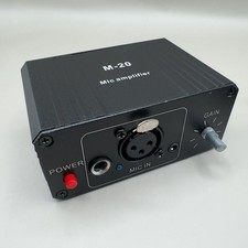 High Gain Mic Preamp 48V XLR Output Microphone Booster for Dynamic Condenser