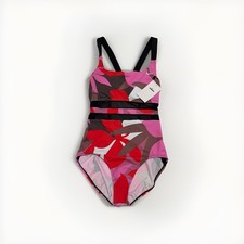 Nike Women  s Active Mesh V-back One-Piece Swimsuit Size Medium NESSF365-638