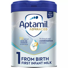 Advanced Aptamil 1 First Baby Milk Formula Powder From Birth 1 x 800g