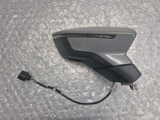 SEAT LEON MK3 2013 - 2020 O/S Drivers Electric Door Wing Mirror (Primed)