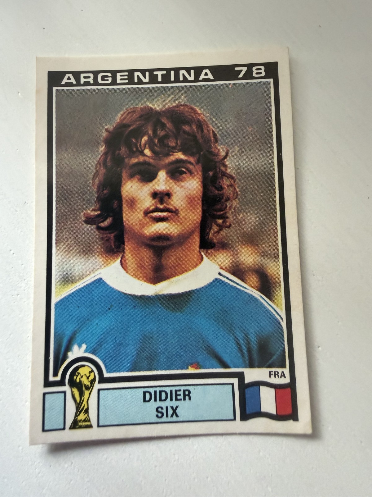 ALBUM FIGURINE PANINI WC ARGENTINA 78 #94 Didier Six COME DA FOTO