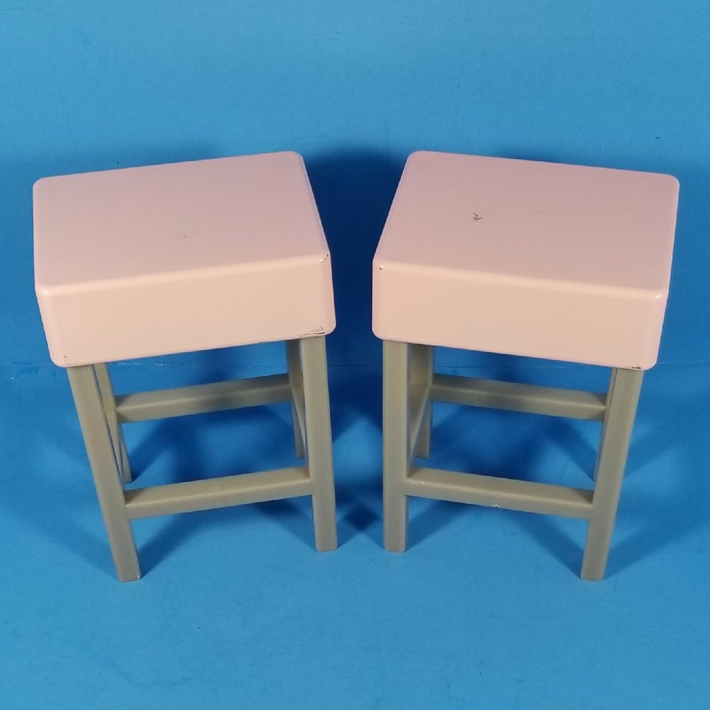 Our Generation Replacement PINK STOOLS from Sweet Stop Ice Cream Truck 2 Chairs
