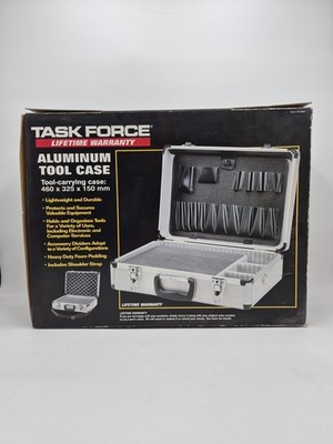 NIB  TASK FORCE #24981 Aluminum Tool Case. 18x13x6 Inches