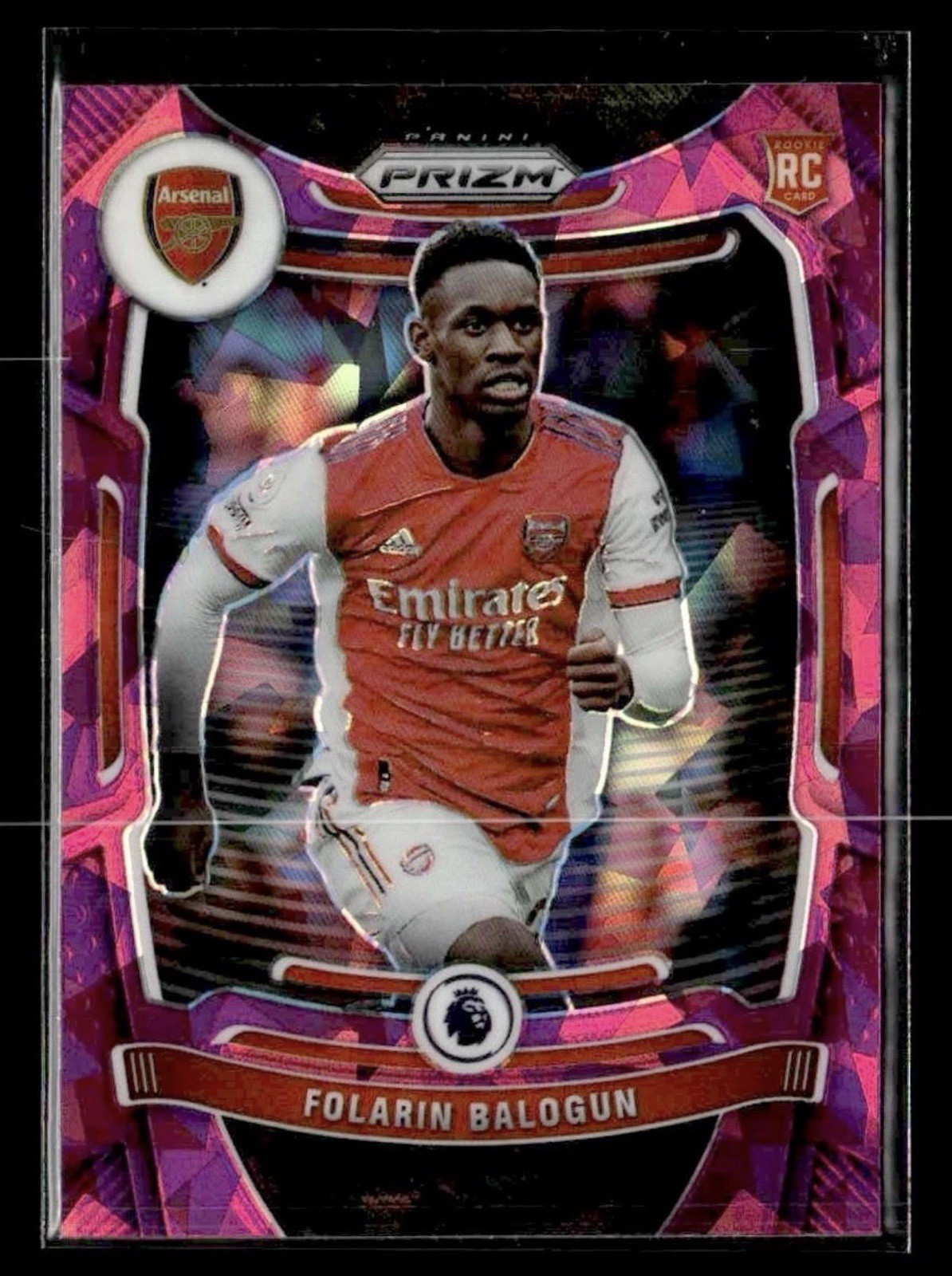2021-22  Prizm Premier League - Folarin Balogun #208 Pink Ice Prizm (RC) USMNT