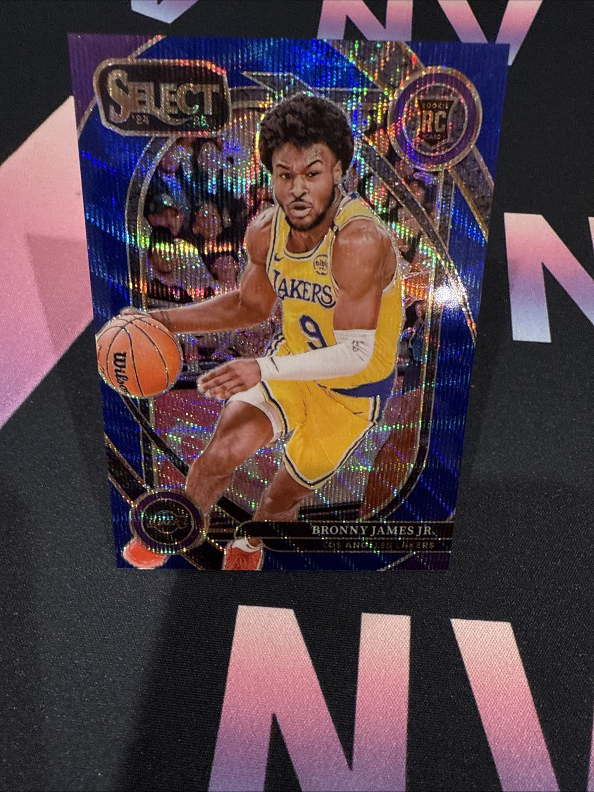 Bronny James Jr. 2024-25 Select #290 Blue Wave Prizm /75 Courtside RC