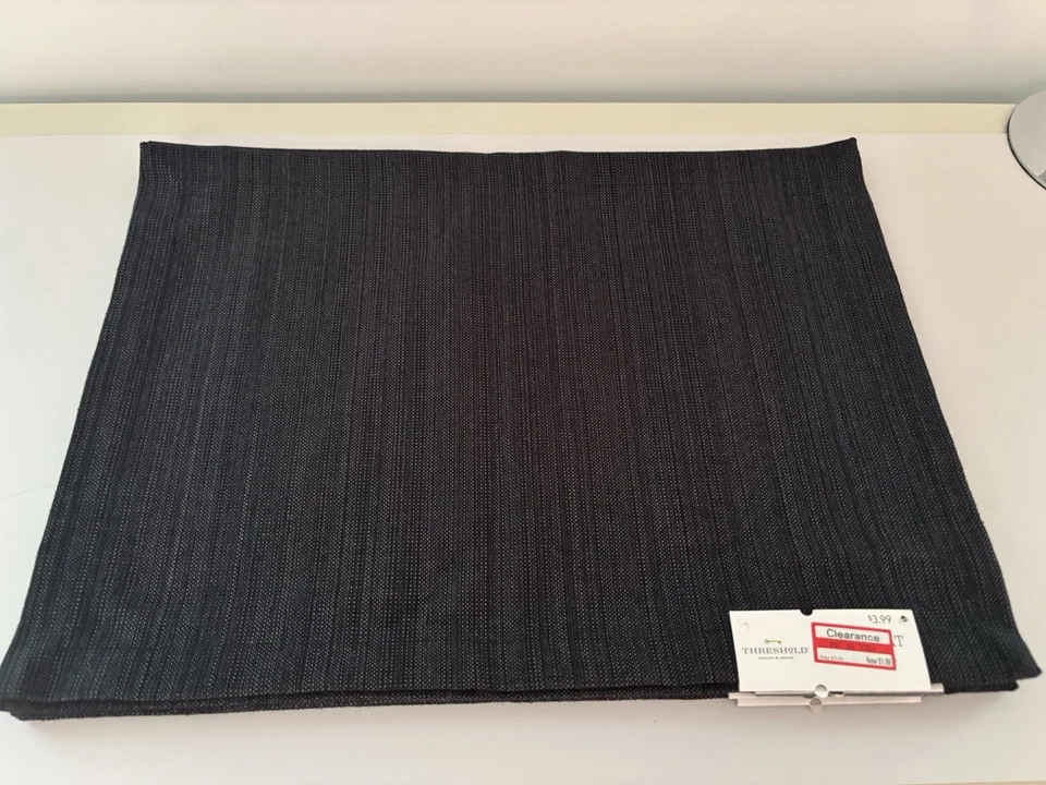 NWT vintage Target charcoal grey placemats - set of 4 - Image 4 of 4
