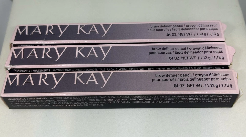 КАРАНДАШ ДЛЯ ОПРЕДЕЛЕНИЯ БРОВЕЙ MARY KAY ~ БРЮНЕТКА ~ СНЯТЫЙ С ПРОИЗВОДСТВА НАБОР ИЗ 3+ БЕСПЛАТНЫХ ТОЧИЛОК MK - Изображение 2 из 4