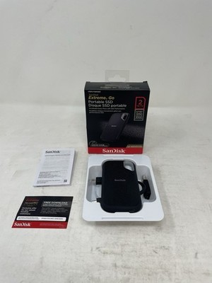 SanDisk 2TB NVMe Extreme Go Portable External SSD  USB 3.2 Gen 2 USB-C