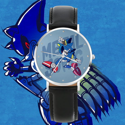 Sonic CD Metal Sonic Engraved Wristwatch