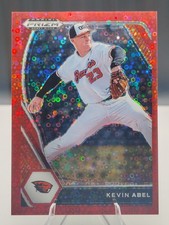 2021 Panini Prizm Draft Picks Kevin Abel PDP195 Red Donut Circles 34/99