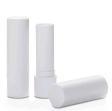 50 Pcs 5ml Empty Premium Round Lip Balm Tubes with Long Caps 