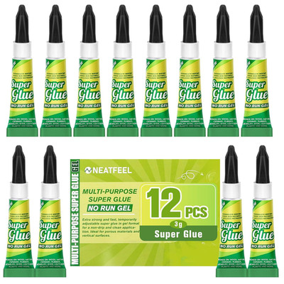 Super Glue Gel Clear 3 Gram for Plastic Metal & Wood   Instant CA Adhesive All