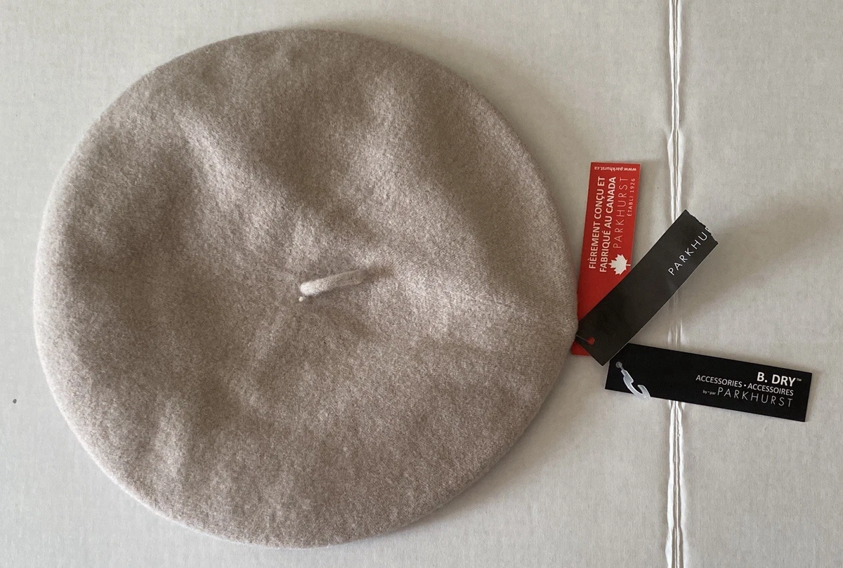 Cathay Lwobeing Beret 100% Wool French Cap Beige 11\