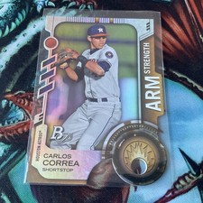 2014 Bowman Platinum Die-Cut Carlos Correa #TDC-CC0 NM