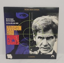 "Patriot Games" Laserdisc, 1992, Tom Clany Movie Film - Harrison Ford