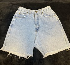 Chic Denim Shorts Women, Size 8, Light Wash, Pleated, High Rise 80s/90s Vintage