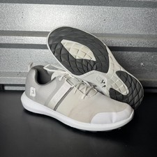 FootJoy FJ Flex White Mesh Spikeless Golf Shoes US Men Size 12M Model 56120