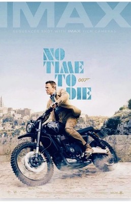 NEW  NO TIME TO DIE  ORIG IMAX USA 1 SHT POSTER  2021 27 x40  JAMES BOND 007