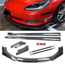 Carbon Side Skirt Rear Front Bumper Splitter Body Kits For Corvette C5 C6 C7 Carbon Side Skirt Rear Front Bumper Splitter Body Kits For Corvette C5 C6 C7