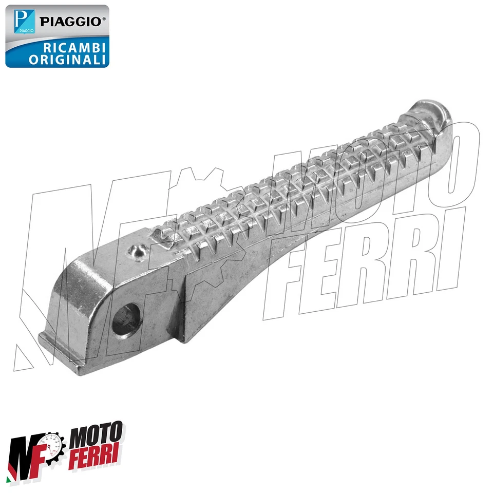 MF8754 Pedalino Poggiapiedi Originale Piaggio Gilera Typhoon 50 dal 2001 al 2011 - Immagine 3 di 3