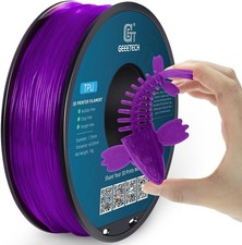 Geeetech TPU Filament 1.75mm 1kg Transparent Purple 95A TPU 3D Printer Filament